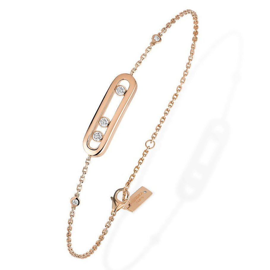 MSK-04324 three diamond activity bracelet