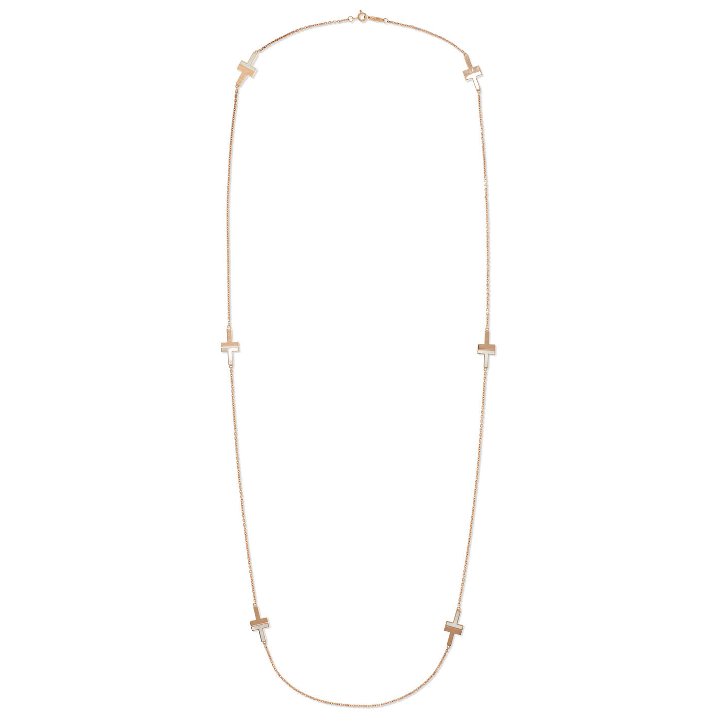 TIF72628366 Agate T-shaped multi-node long necklace