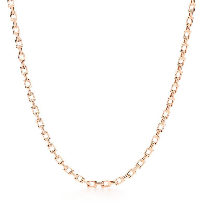 TIF83472947 light gold T-link necklace