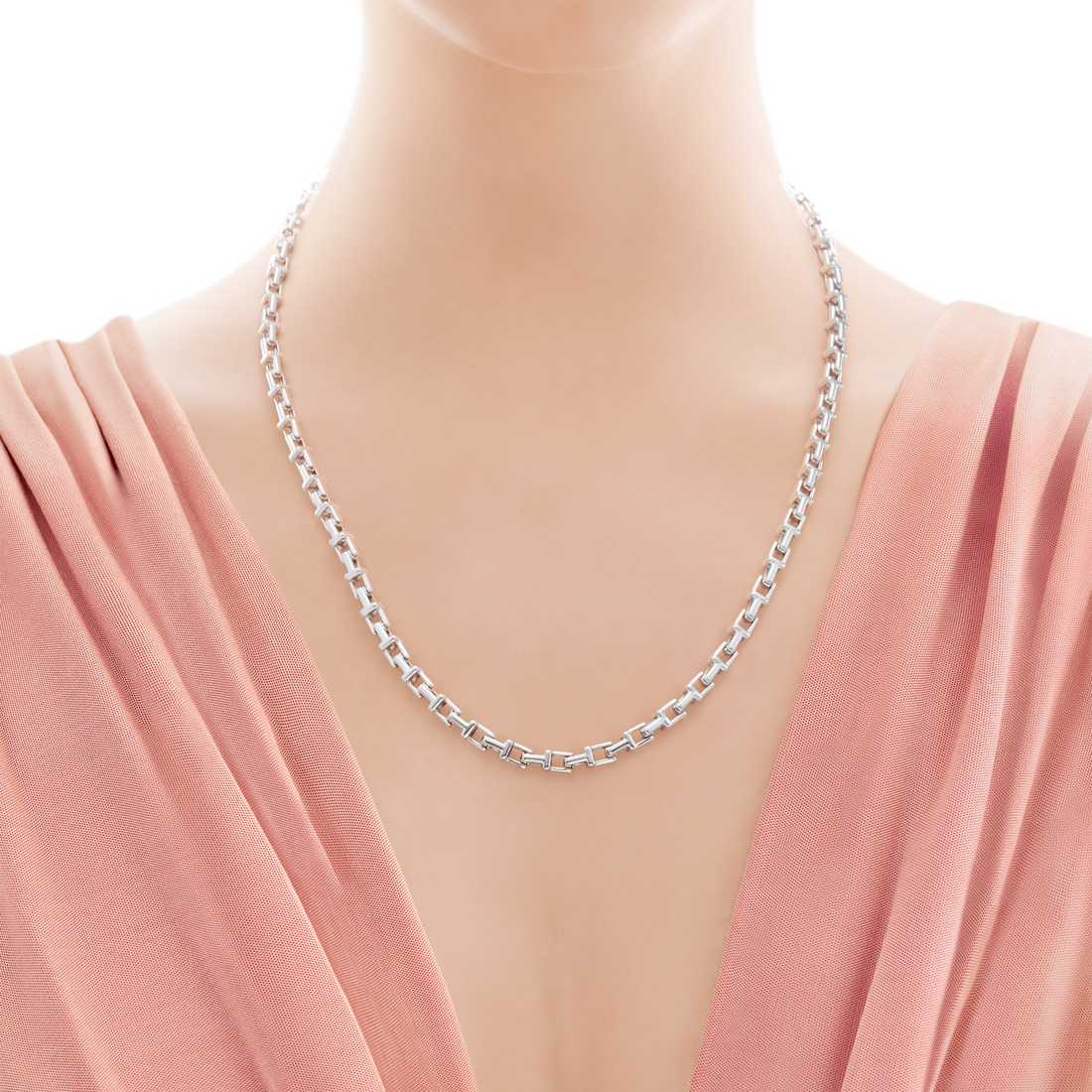 TIF83472947 light gold T-link necklace
