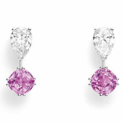 SM-083569 Cushion drop pear-shaped earrings