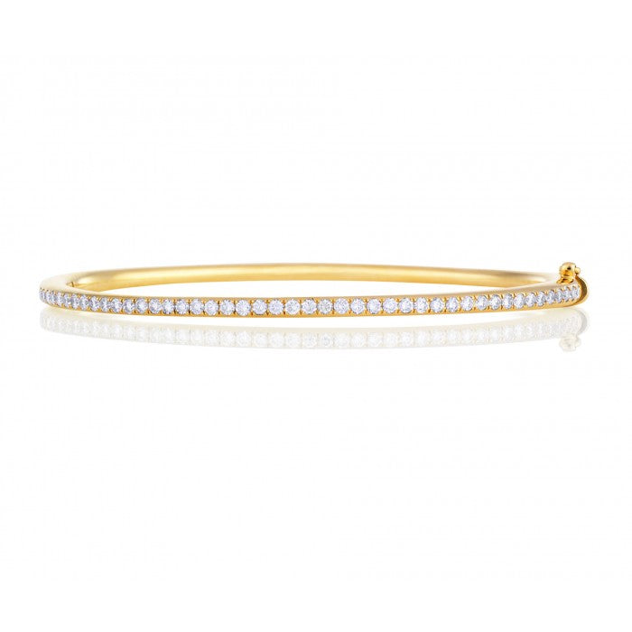 DBES-J3DD05Z00W single row semi-pave oval bracelet