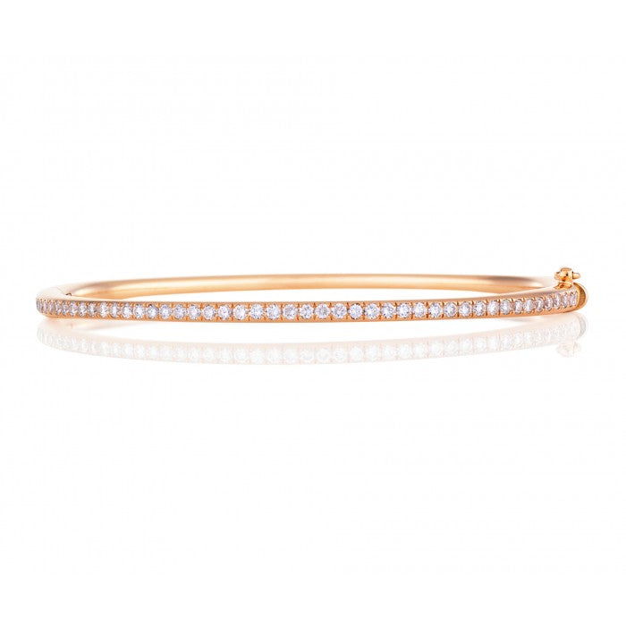 DBES-J3DD05Z00W single row semi-pave oval bracelet