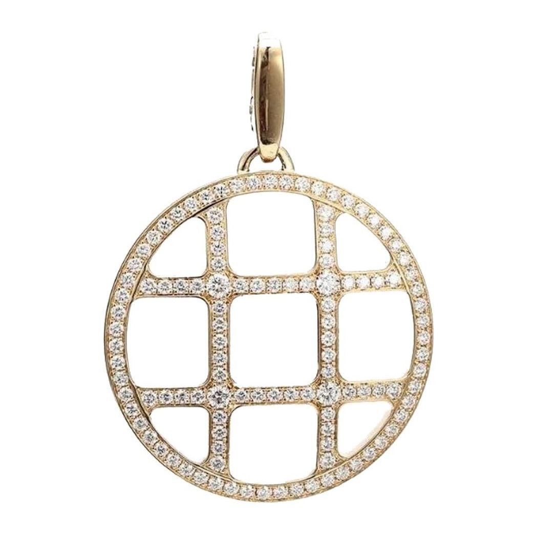 KDY-P4480788 Tic Tac Toe Hollow Round Pendant