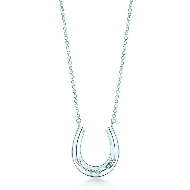TIF55543076 light gold U-shaped marti-shaped tether chain pendant