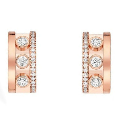MSK-3691 semi-circle diamond ear clip