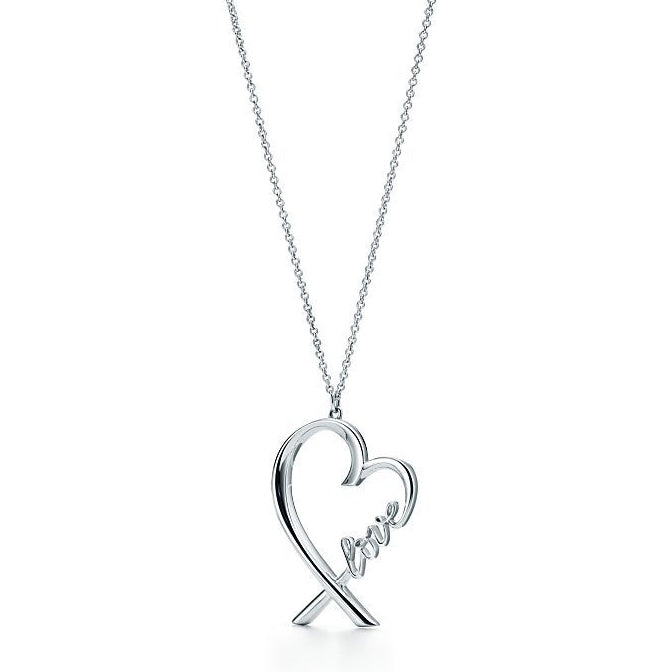 TIF72609339 light gold love cross heart pendant