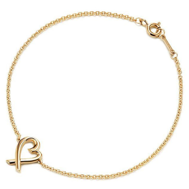 TIF80847260 cross heart light gold bracelet