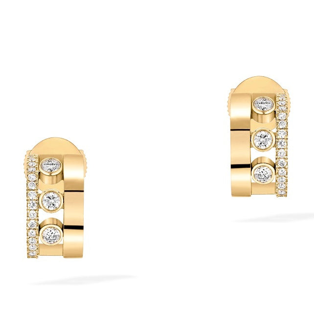 MSK-3060 movable earrings, half diamond