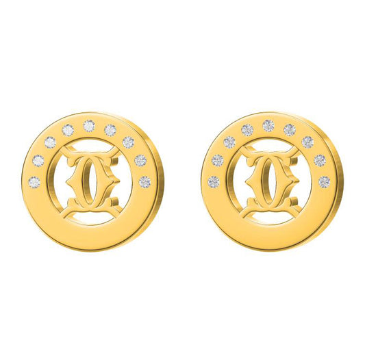 KDY-P6385019-LOGO double C earrings-3