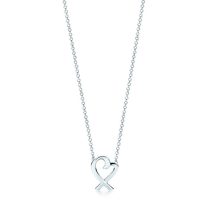 TIF40761399 small cross heart light gold bolt chain pendant