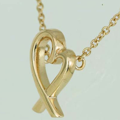 TIF40761399 small cross heart light gold bolt chain pendant