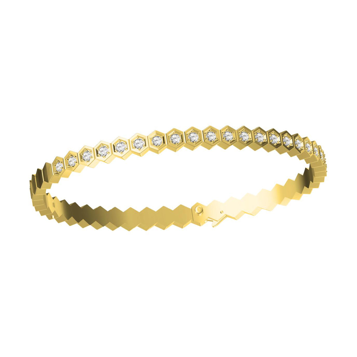 SM-587696 Half Diamond Honeycomb Bracelet