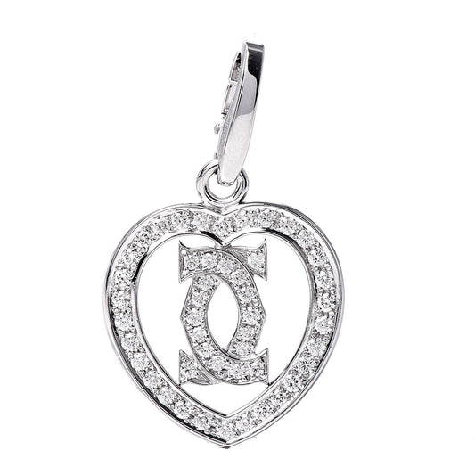 KDY-QS875731 Heart-shaped LOGO double C pendant