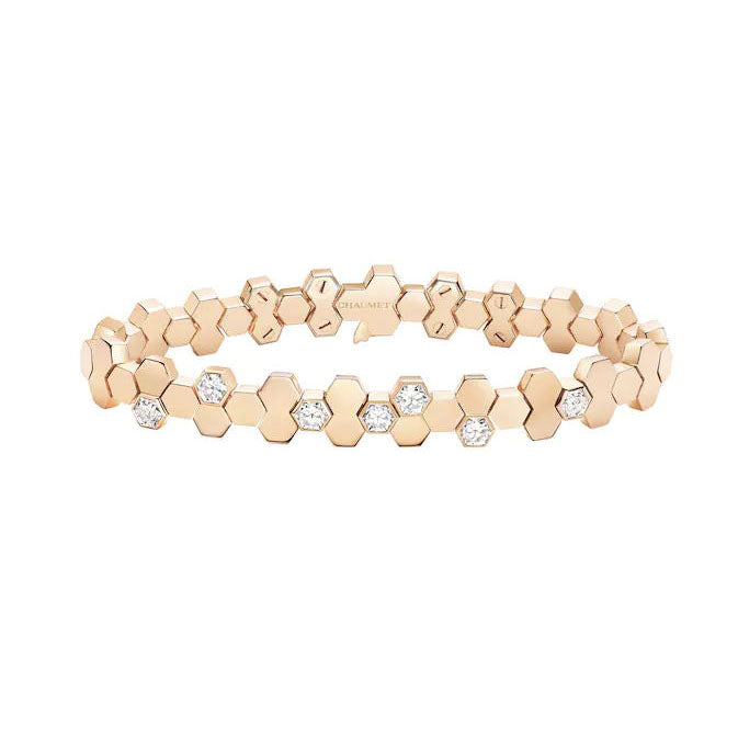 SM-615012 Honeycomb Half Diamond Bracelet (170mm)