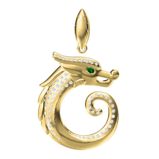 KDY-Z8270379 Dragon Pendant-1