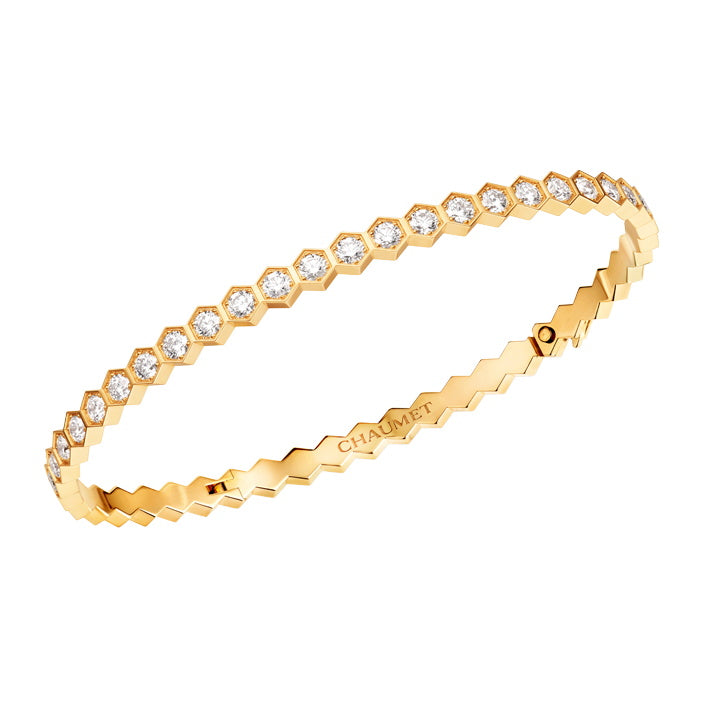 SM-083434 Honeycomb half-full diamond guest version bracelet