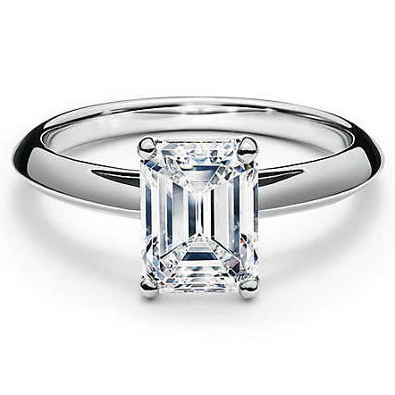 TIF5438910 Cross four-prong small octagonal diamond ring 8#