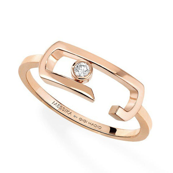 MSK-11458 light gold open ring, movable open ring, light gold straight arm