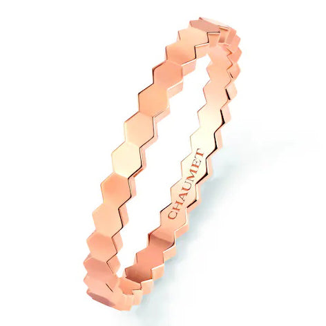 SM-081931 Honeycomb Light Gold Bar Ring Customer Version