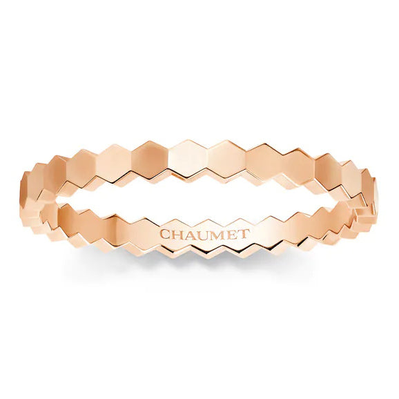 SM-081931 Honeycomb Light Gold Bar Ring Customer Version