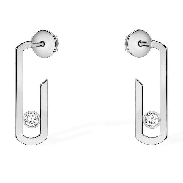 MSK-11659 open earrings, light gold open earrings