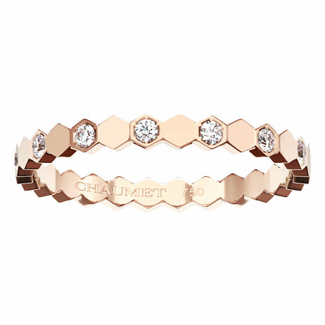 SM-081933 Honeycomb Half Diamond Ring Customer Version