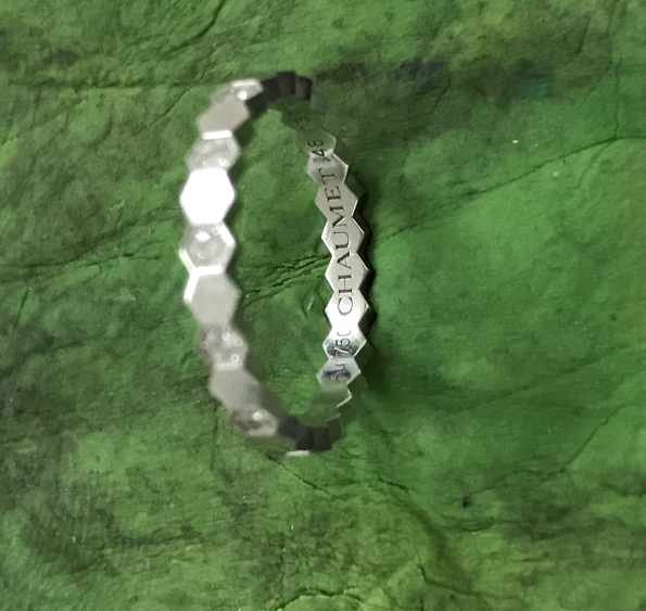 SM-081933 Honeycomb Half Diamond Ring Customer Version