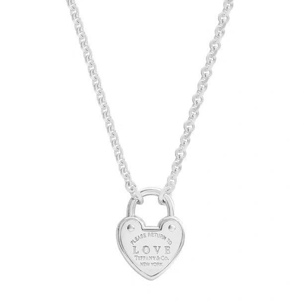 TIF51859962 light gold heart-shaped lock pendant
