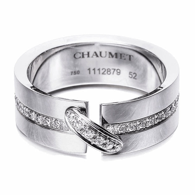 SM-823772 inclined bar middle stone ring