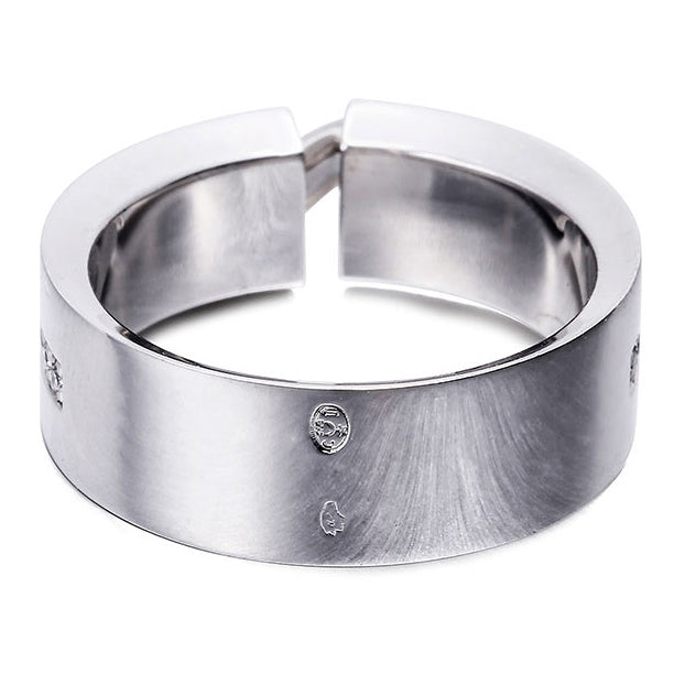 SM-823772 inclined bar middle stone ring