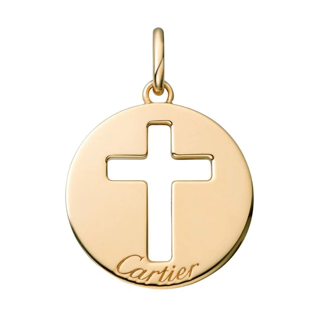 KDY-B3153111 round cross hollow pendant