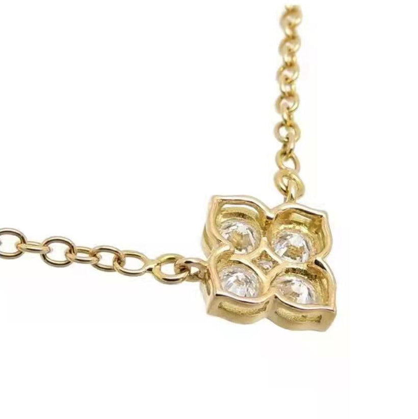 KDY-A6393536四叶草栓链吊坠项链