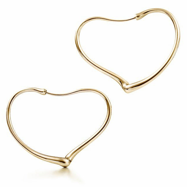 TIF60238121 guest version light gold hollow line heart-shaped earrings