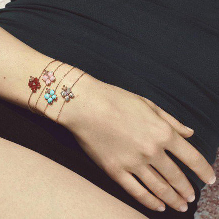 SM-083525 Hydrangea Full Diamond Bracelet