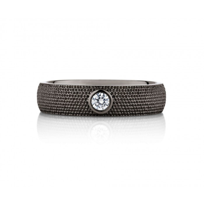 DBES-J1HA11Z00W men's ring with golden pearls wide arm