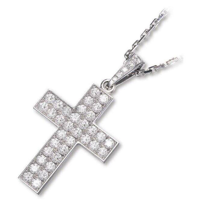 KDY-T4495536 double row stone cross pendant-6