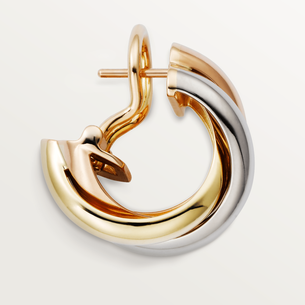 KDY-80083231 light gold large three-ring color-separated ear clip