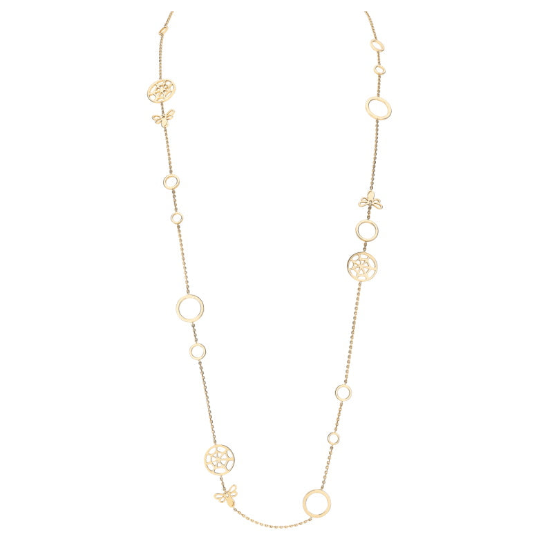 SM-081820 Insect honey spider web light gold pendant