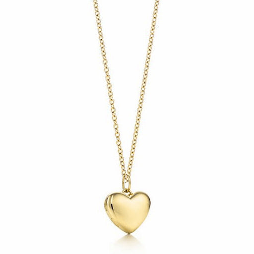 TIF40993160 small light gold divination heart-shaped flip pendant