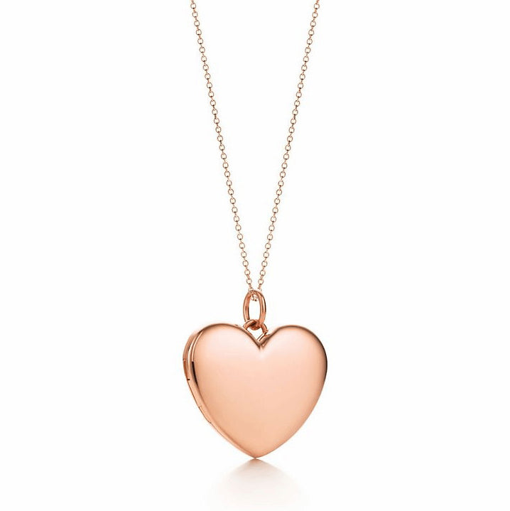 TIF5592851 guest version large divination surface bright gold heart-shaped flip pendant