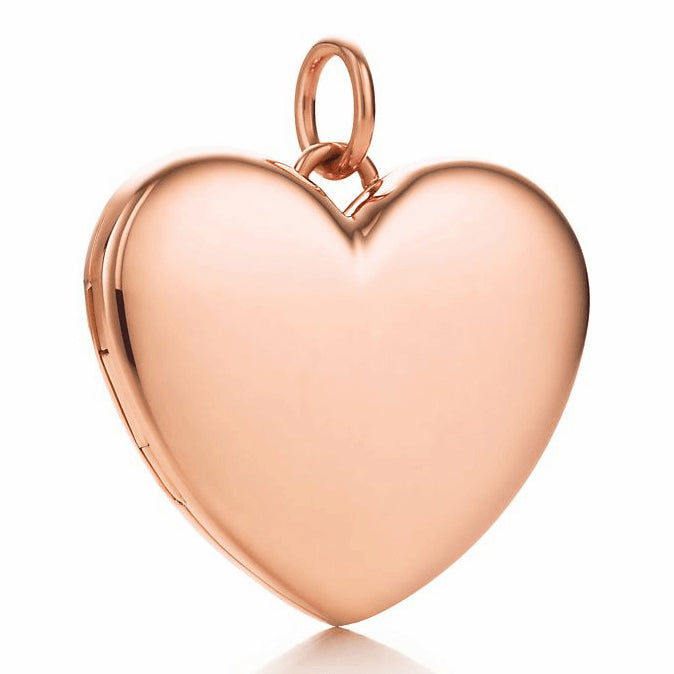 TIF5592851 guest version large divination surface bright gold heart-shaped flip pendant
