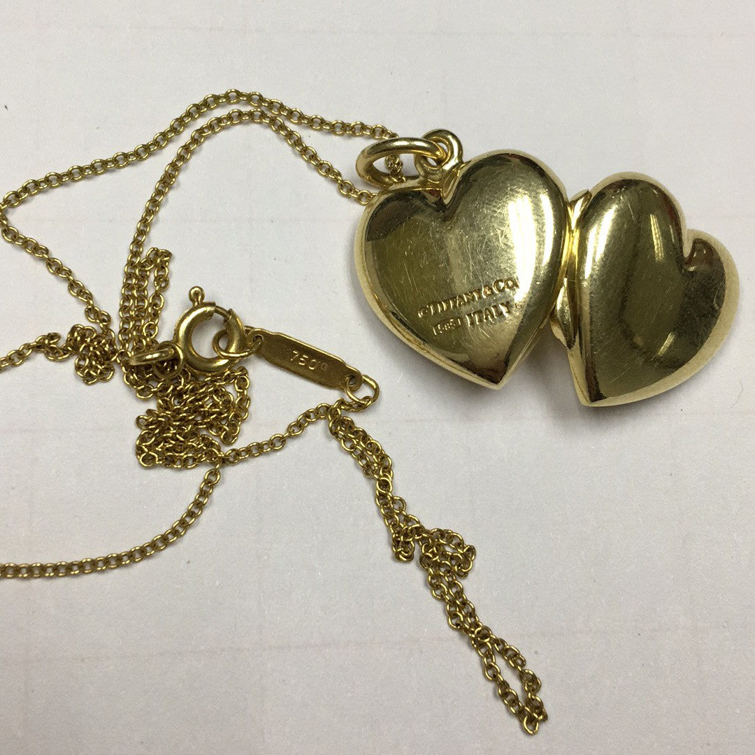 TIF5592851 guest version large divination surface bright gold heart-shaped flip pendant