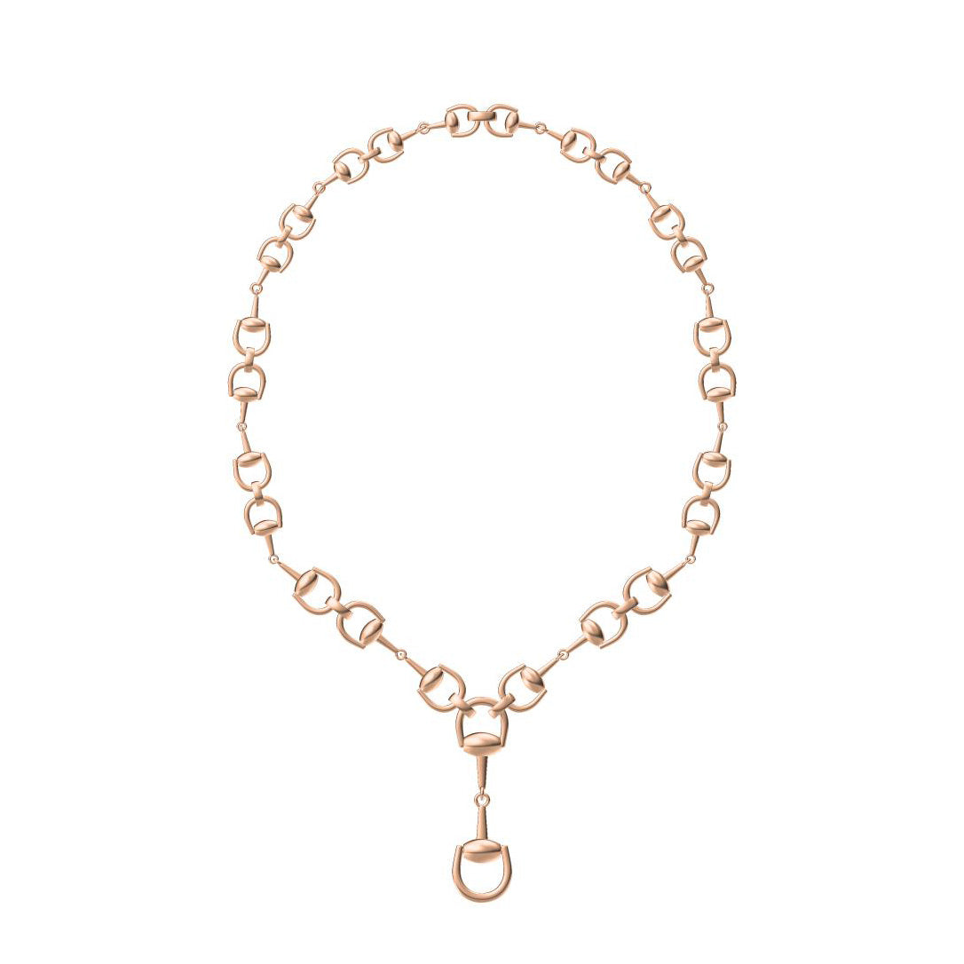 GC-GGC63562 Horsebit Necklace