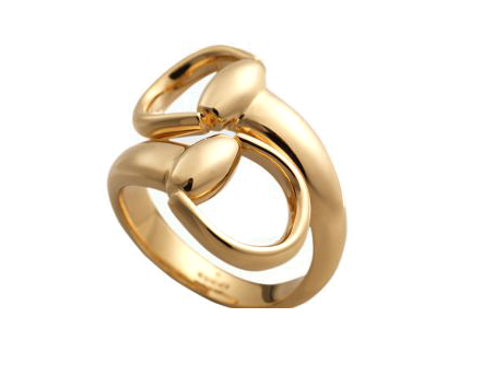 GC-325812 Horsebit bright gold open ring
