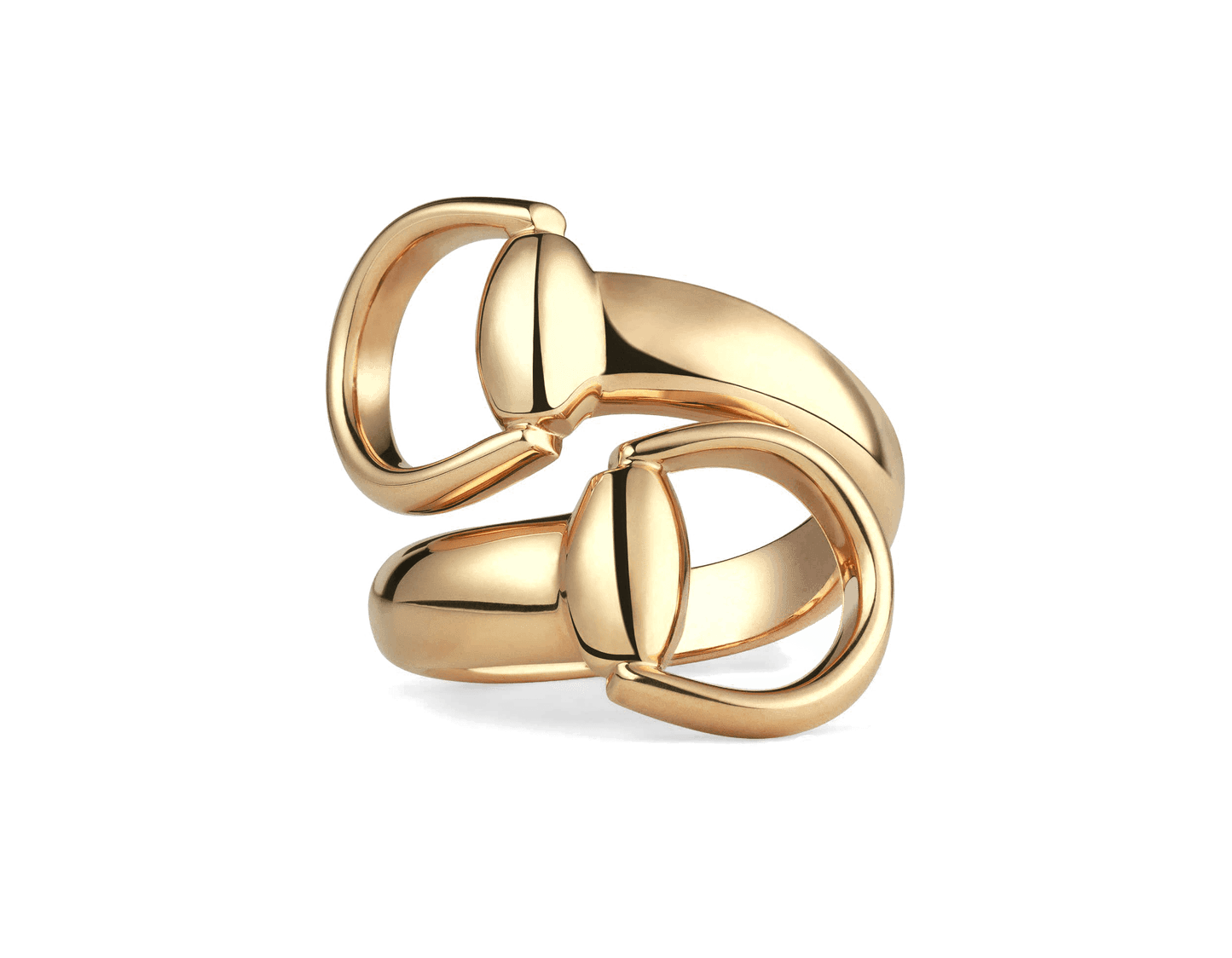 GC-325812 Horsebit bright gold open ring