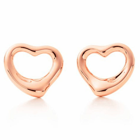 TIF20650435 light gold hollow crooked heart earrings