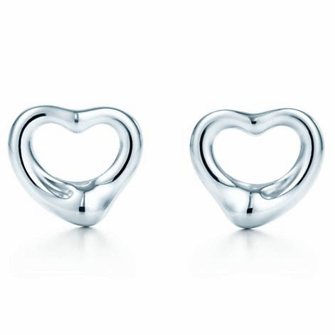 TIF20650435 light gold hollow crooked heart earrings
