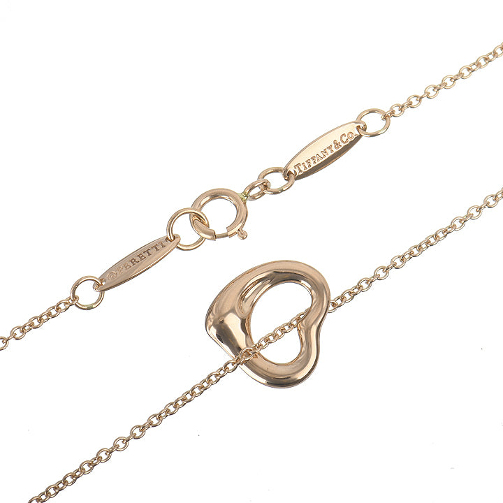 TIF41189022 guest version light gold hollow crooked heart pendant
