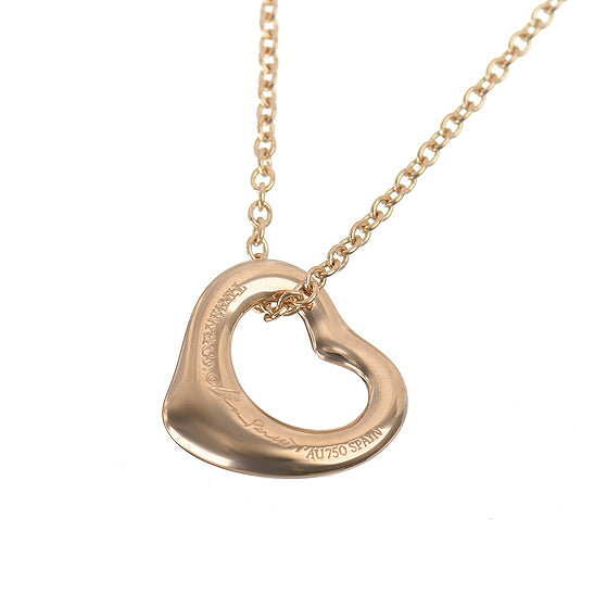 TIF41189022 guest version light gold hollow crooked heart pendant